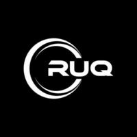 rouq logo conception, inspiration pour une unique identité. moderne élégance et Créatif conception. filigrane votre Succès avec le frappant cette logo. vecteur