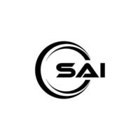 sai logo conception, inspiration pour une unique identité. moderne élégance et Créatif conception. filigrane votre Succès avec le frappant cette logo. vecteur