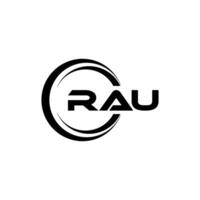 rau logo conception, inspiration pour une unique identité. moderne élégance et Créatif conception. filigrane votre Succès avec le frappant cette logo. vecteur