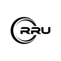 rru logo conception, inspiration pour une unique identité. moderne élégance et Créatif conception. filigrane votre Succès avec le frappant cette logo. vecteur