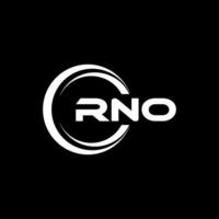 rno logo conception, inspiration pour une unique identité. moderne élégance et Créatif conception. filigrane votre Succès avec le frappant cette logo. vecteur