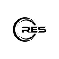 res logo conception, inspiration pour une unique identité. moderne élégance et Créatif conception. filigrane votre Succès avec le frappant cette logo. vecteur