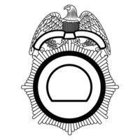 vecteur illustration de Sécurité police badge , shérif badge