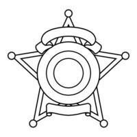 vecteur illustration de Sécurité police badge , shérif badge