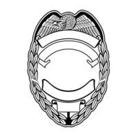 vecteur illustration de Sécurité police badge , shérif badge