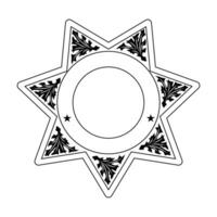 vecteur illustration de Sécurité police badge , shérif badge