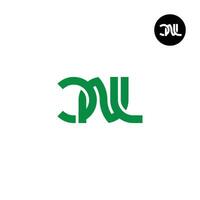 lettre cnl monogramme logo conception vecteur