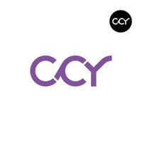 lettre ccy monogramme logo conception vecteur