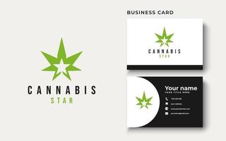 inspiration de conception de logo de feuille de cannabis, illustration vectorielle vecteur