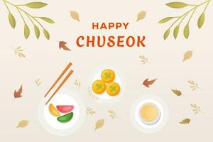 content chuseok Contexte illustration vecteur conception concept