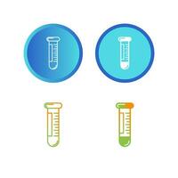 icône de vecteur de tubes d'échantillons