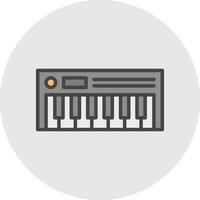 conception d'icône de vecteur de piano