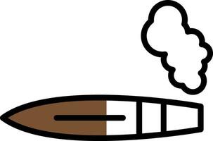 conception d'icône de vecteur de cigare