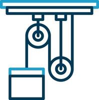 conception d'icône de vecteur de poulie