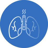 conception d'icône de vecteur de poumons
