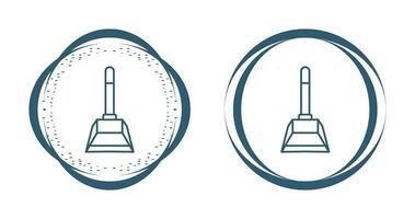 icône de vecteur de pelle à poussière