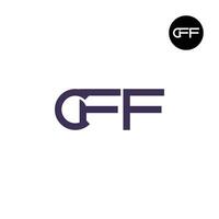 lettre cff monogramme logo conception vecteur