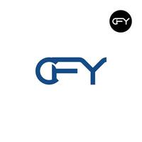 lettre cfy monogramme logo conception vecteur