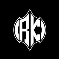 rk lettre logo conception. rk Créatif monogramme initiales lettre logo concept. rk unique moderne plat abstrait vecteur lettre logo conception.
