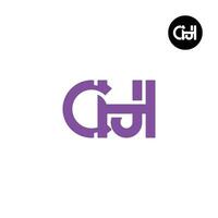 lettre chj monogramme logo conception vecteur