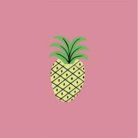 ananas symbole. social médias poste. fruit vecteur illustration.