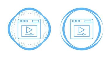 icône de vecteur de lecteur vidéo