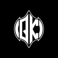 qk lettre logo conception. qk Créatif monogramme initiales lettre logo concept. qk unique moderne plat abstrait vecteur lettre logo conception.