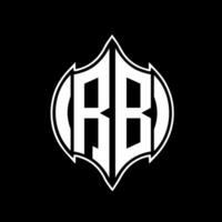 rb lettre logo conception. rb Créatif monogramme initiales lettre logo concept. rb unique moderne plat abstrait vecteur lettre logo conception.