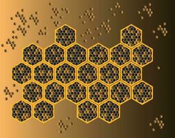 vecteur Contexte image dans le forme de structuré hexagones. le texture est développé sur le base de nid d'abeille