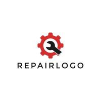 clé clé logo génial conception pour réparation prestations de service vecteur