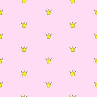 Couronne de princesse sans soudure de fond vector illustration