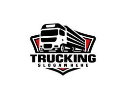 un camion camionnage la logistique logo livraison modèle vecteur