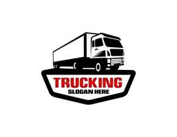 camionnage entreprise logo noir et blanc vecteur illustration