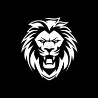 lion, noir et blanc vecteur illustration