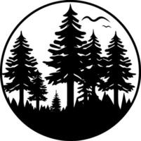 forêt - haute qualité vecteur logo - vecteur illustration idéal pour T-shirt graphique