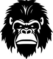 gorille, noir et blanc vecteur illustration