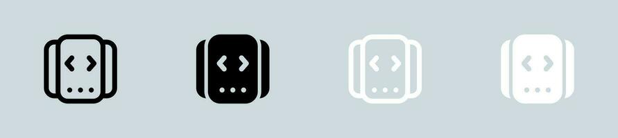 glissière icône ensemble dans noir et blanche. bar contrôle panneaux vecteur illustration.