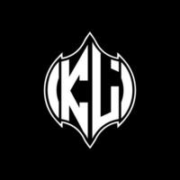 kl lettre logo conception. kl Créatif monogramme initiales lettre logo concept. kl unique moderne plat abstrait vecteur lettre logo conception.