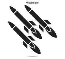 missile icône, vecteur illustration.