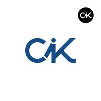 lettre cik monogramme logo conception vecteur