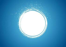blanc grunge cercle avec points particules abstrait Contexte vecteur