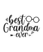 meilleure grand-mère de tous les temps vecteur