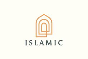 moderne islamique luxe logo modèle vecteur