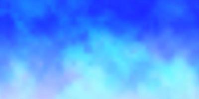 disposition vectorielle bleu clair avec cloudscape. illustration abstraite avec des nuages dégradés colorés. modèle pour les sites Web. vecteur
