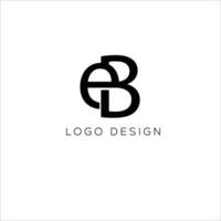 eb initiale lettre logo vecteur
