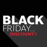 conception d'étiquettes de promotion de magasin de vente blackfriday pour le marketing vecteur