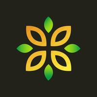 logo écologique environnement icône, vert vecteur