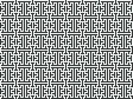 noir et blanc Labyrinthe sans couture modèle dans pixel art style vecteur