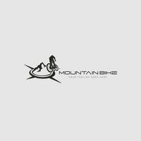 vecteur de logo de vélo de montagne