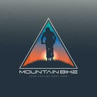 vecteur de logo de vélo de montagne